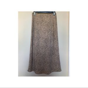 Leopard Midi Slip Skirt